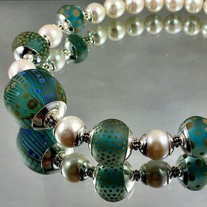YOUR SIGNATURE NECKLACE WITH MATCHING PEARL EARRINGS